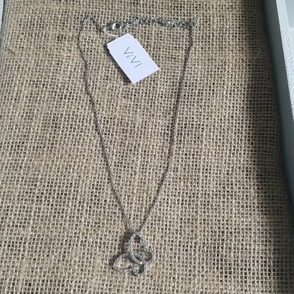 Vivi crystal butterfly necklace
